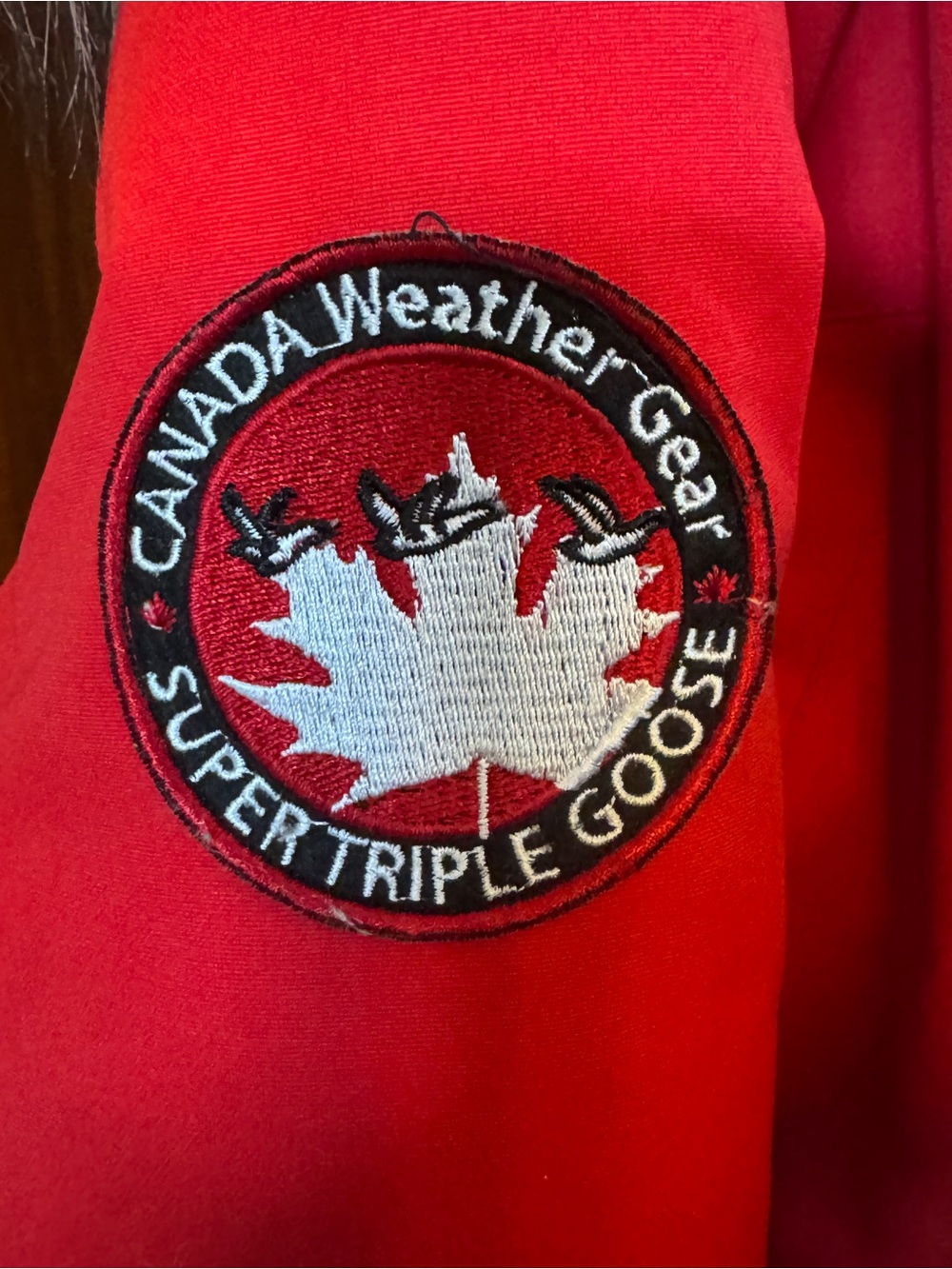 Canadian Weather Gear Bright Red Insulated Winter Jacket with Goose Down, Warm! - Picture 6 of 10